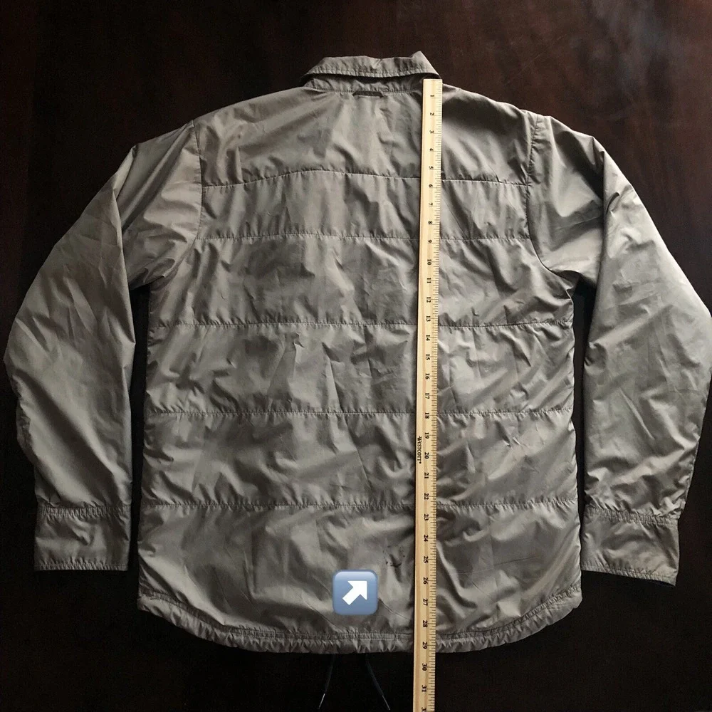 The North Face Khaki Long Sleeve Reversible‎ Plaid Pattern Jacket Mens Size M
